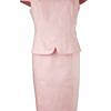 pink cotton shift dress in midi length | ASITA SAHABI