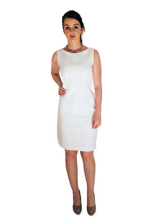white linen dress | white shift dress in a linen blend JESSICA | ASITA ...