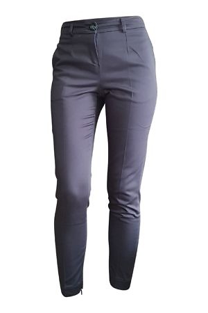 dark blue cigarette pants | marine blue cotton pants