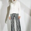 CINZIA CALDI ivory knit cardigan with sequins