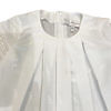 ASITA SAHABI white cotton dress for girls with yellow birds and pleats