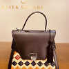 JADISE Sicily | big multi-colored and black raffia and leather bag SABRINA