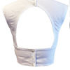 crop top with cutout at the back in white cotton GINEVRA