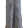 culottes with blue and white stripes in a silk-viscose-blend NATALIE