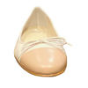 Bi-colored GIOVANNA GRAZZINI ballerinas in beige and ecru Nappa leather