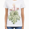 SETTEPUNTOZERO T-shirt | woman with leaves