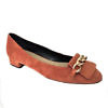 GIOVANNA GRAZZINI brick red Ballerina in suede leather