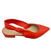 Rote ELIZA DI VENEZIA Slingback-Ballerinas aus weichem Nappaleder