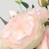 light pink bouquet of roses made of silk fabric | pastel pink silk roses