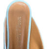 sea green colored MODA DI FAUSTO slipper with golden charm