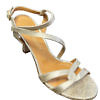 MODA DI FAUSTO sandals in platinum nappa leather