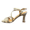 MODA DI FAUSTO sandals in platinum nappa leather