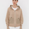 CAPPELLINI von PESERICO | beige Hoodie mit Taschen