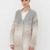 CAPPELINI by PESERICO | long cardigan in grey and beige