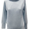 AVELLANA KASCHMIR | Babyblauer Rollkragenpullover aus einer Kaschmirmischung