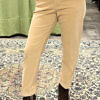 PESERICO EASY | beige Cordhose mit Umschlag und geradem Bein