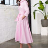 Marianna Déri | pink Shirt dress in midi length with tie belt| asitasahabi.com