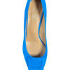 GIOVANNA GRAZZINI Azur blue suede leather pumps with buckle CICLADI