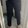 THE ABITO Milano | Schwarze Zigarettenhose in Punto Milano