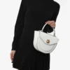 GIANNI NOTARO | medium sized white leather hand bag