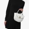 GIANNI NOTARO | medium sized white leather hand bag