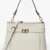 GIANNI NOTARO | medium sized ivory leather hand bag MINDIE