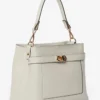 GIANNI NOTARO | medium sized ivory leather hand bag MINDIE